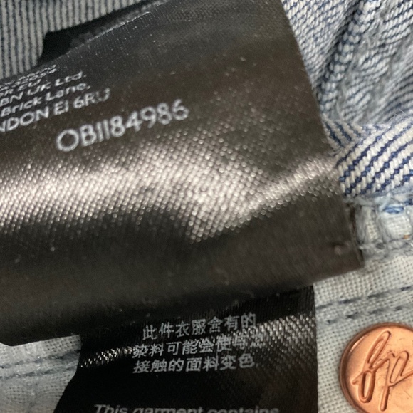 We The Free Free People Mid Rise Distressed Straight Leg Jeans Size 27 - Picture 12 of 13